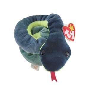 Vintage Ty Beanie Baby Hissy the Snake Retired No Tush Stamp Rare 1997 Original